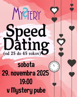 ❤️Máme tu ďalší speed dating. Nájdi lásku svojho... no možno nie na celý život. Ale minimálne to poď aspoň skúsiť a možno...