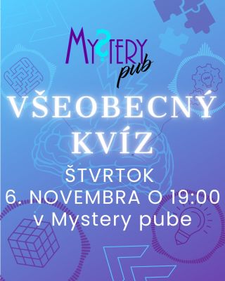 Na november sme si pre vás pripravili dva termíny toho istého Všeobecného kvízu. Pripravili sme pre vás ďalší nový...