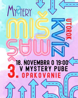 Na november sme si pre vás opäť pripravili ešte tretí termín toho isté Miš-Maš kvízu, ktorý máte od nás úplne zdarma!...