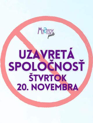 Dnes máme taktiež uzavretú spoločnosť. 💜🩵