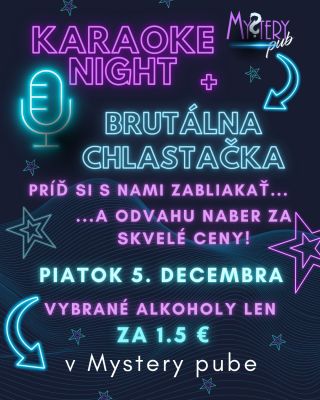 Chcete si zresetovať hlavu? Tak u nás máte skvelú príležitosť. V piatok, 5.12., si totiž dáme Brutálnu chlastačku spolu s...