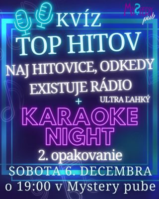 V decembri na Mikuláša sme si pre vás pripravili 2. opakovanie Ultra ľahkého Hudobného kvízu TOP hitov z 28. novembra...