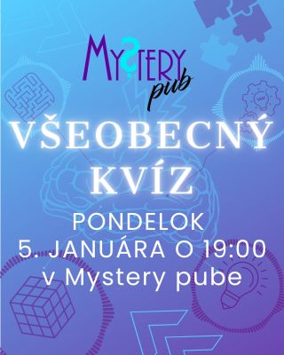 Na január máme pre vás opäť dva termíny toho istého Všeobecného kvízu. Nemusíte sa báť. Naše kvízy sú robené úplne...